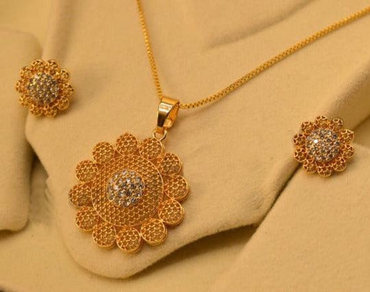 Elegant Gold Plated Necklace Sets for Girls/Women